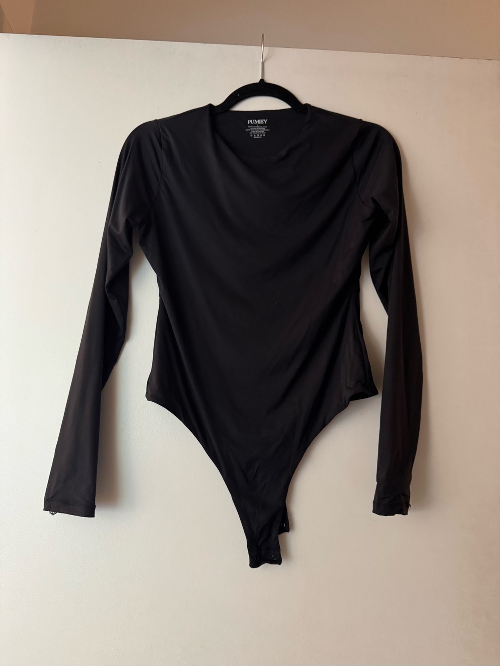 Pumby Black Long Sleeve Bodysuit NWOT